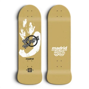 Madrid Bill Danforth SHOF Gold Old School Skateboard Deck 9.5"
