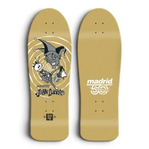 Madrid John Lucero SHOF Gold Old School Skateboard Deck 10"