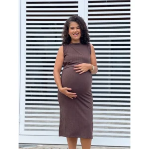 Vestido Gabriela Gestante Midi Amamentação Plus Size