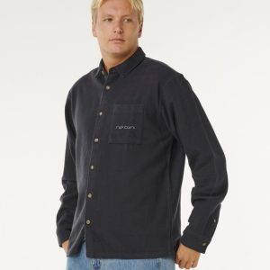 CAMISA ML RC INNER VISIONS FLANNEL WASHED BLACK M