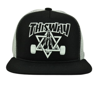 BONÉ TRUCKER ESTRELA PRETO COM BRANCO
