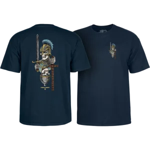 T-Shirt Powell Peralta Dan Corrigan Chess Skulls - Navy