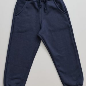 Calça De Moletom Infantil Peluciada Azul Marinho