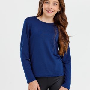 Blusa Térmica Infantil Unissex Azul Marinho