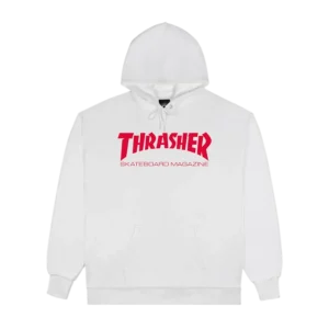 Sweatshirt Hoodie Thrasher Skate Mag - Branco/Vermelho