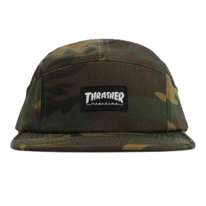 Boné Thrasher 5 Panel Camo Verde