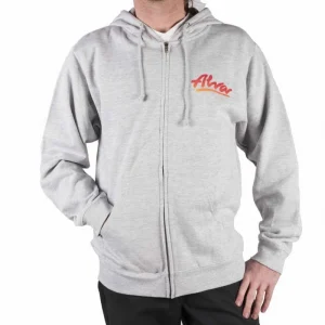 Sweatshirt Hoodie Alva OG Zip-Up Grey