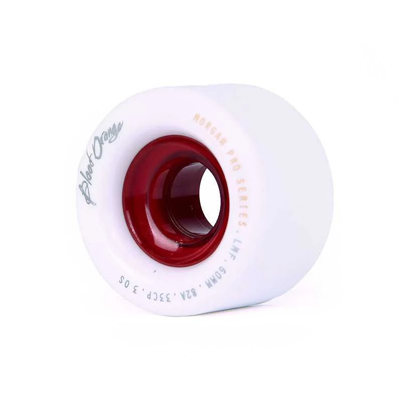 Blood Orange Morgan Pro Model White/Red 60MM 82A Wheels - Image 2