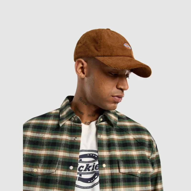 Boné Dickies Hardwick Cord Brown - Image 2