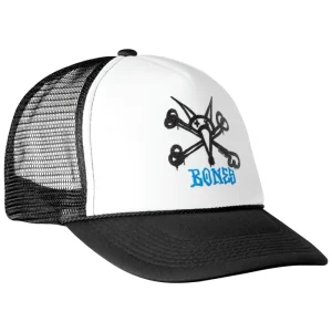 Boné Powell Peralta Vato Rat Bones Trucker - White/Black