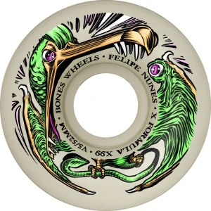 Rodas Bones Felipe Nunes Dino-Sortas X-Formula™ (XF) V5 Sidecut - 52mm 99A