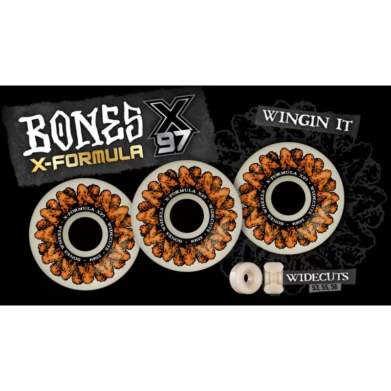 Rodas Bones Wingin It X-Formula™ (XF) V6 Wide-Cut - 55mm 97A - Image 3