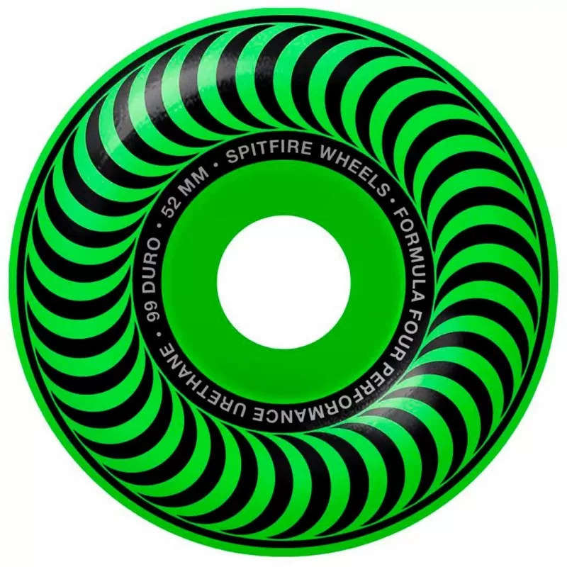 Rodas Spitfire Formula Four Classic Neon Green 52mm 99Du - Image 2