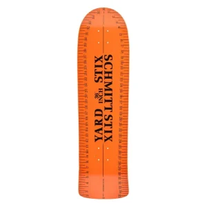 Schmitt Stix Yard Stick Old School Orange Skateboard Deck 9.625"