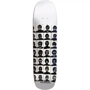 Madness Personalities White Super Sap Skateboard Deck 8.375"
