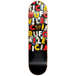 Monarch Leticia Bufoni Rialto Black R7 Skateboard Deck 8.25"