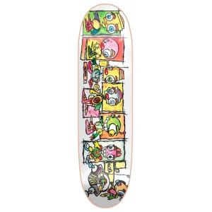 New Deal Ron Knigge Skypod White Slick Skateboard Deck 8.38"