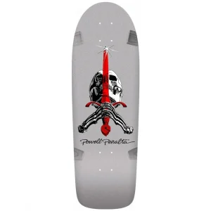 Powell Peralta Ray Rodriguez OG Skull & Sword Silver Skateboard Deck 10"