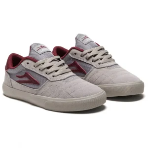 Ténis Lakai Cambridge Suede Kids Cinza/Bordeaux