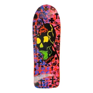 Vision Old Ghost Modern Concave Old School Red Stain/Blue Skateboard Deck 10"